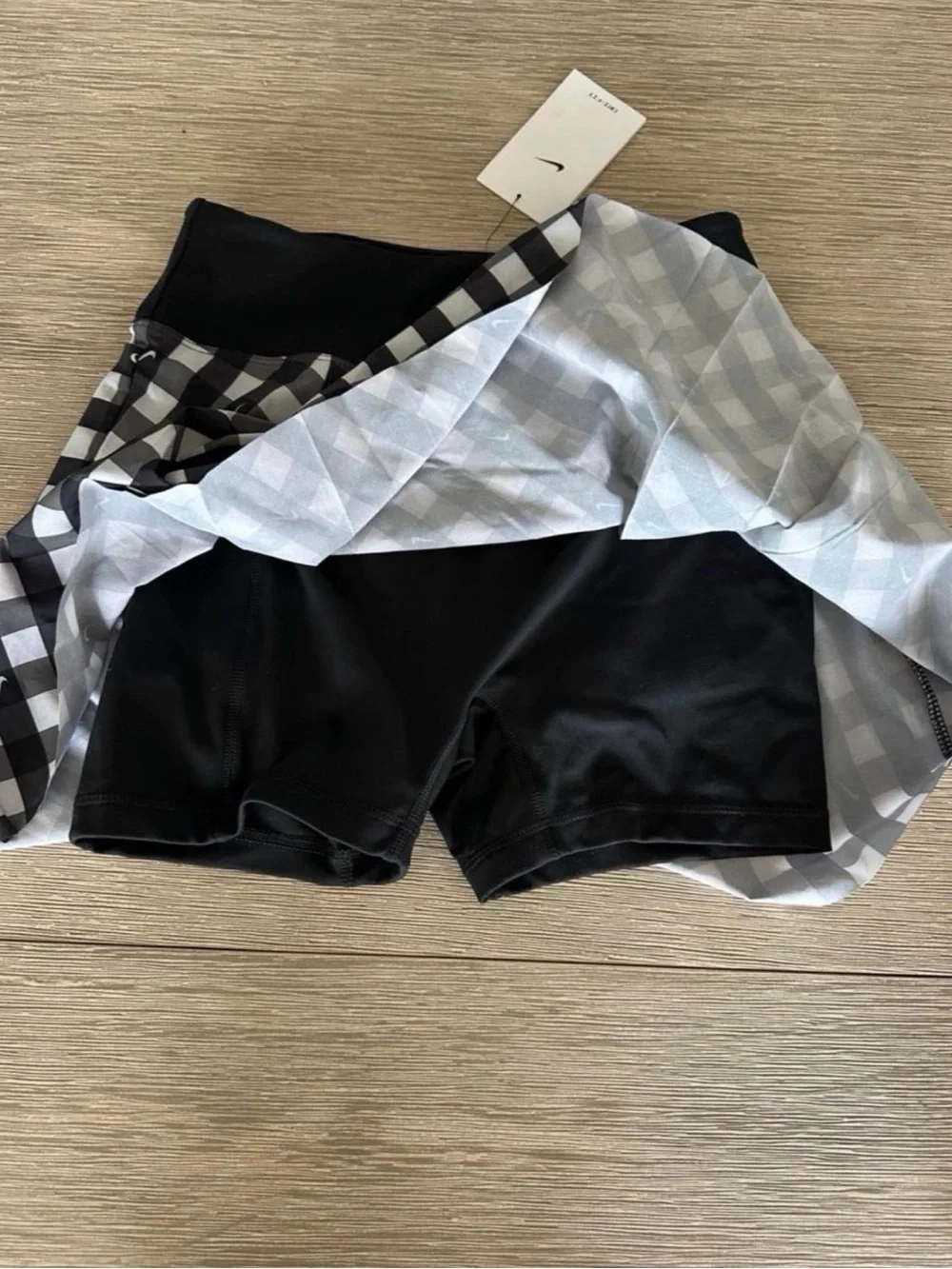 Nike Black and White Tennis Skirt